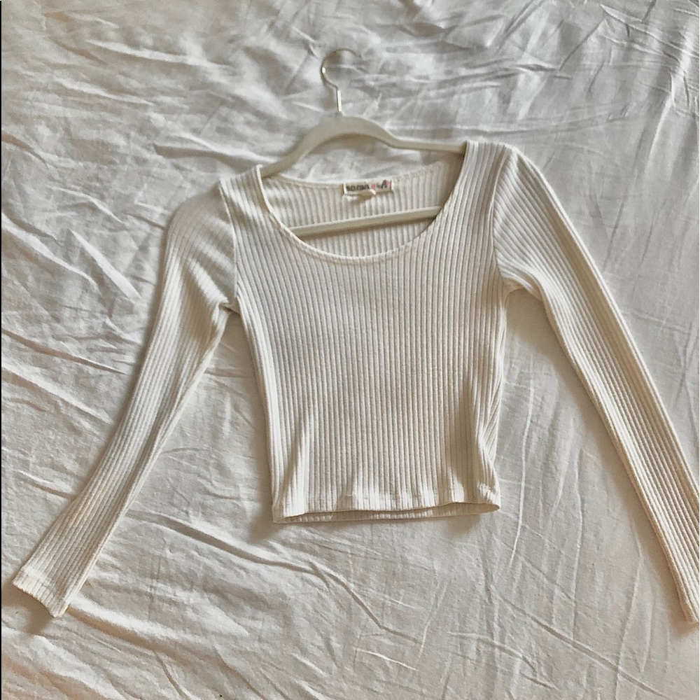 Ribbed Cropped Tee